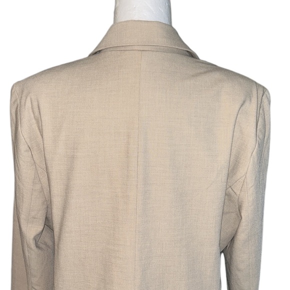 NWT House of Harlow 1960 Khaki Tan Double Breasted Gold Button Blazer - XL - Picture 6 of 10